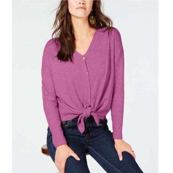 Style & Co Thermal Button Front Shirt - Picture 1 of 2